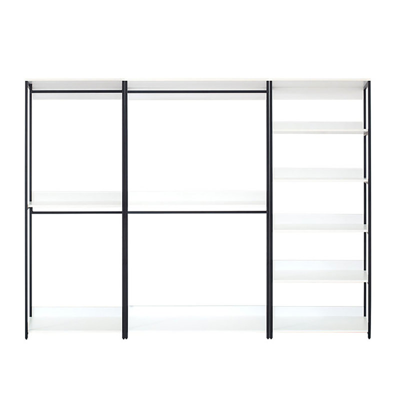 Système de penderie en bois, Blanc