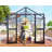  Grower’s Haven AMERLIFE Greenhouse - Outdoor Aluminum Polycarbonate Greenhouse With Ventilation And Rain Gutter, Double Doors With Hook, Walk In Greenhouse For Outdoors, Backyard, Garden-100134484-100134485