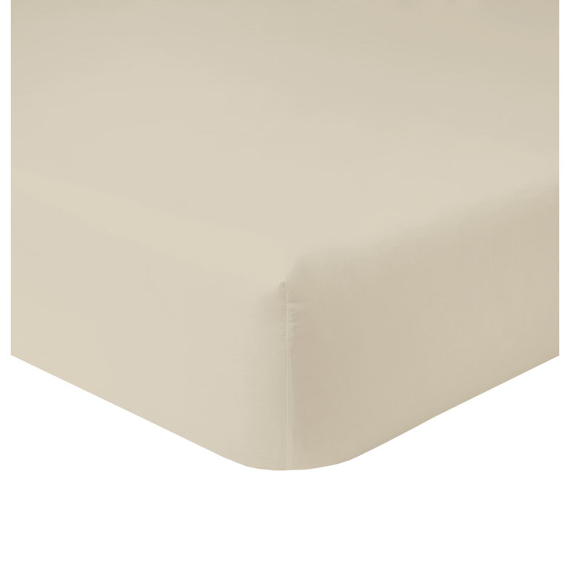 Triomphe Fitted Sheet, Twin Fitted Sheet, Blanc