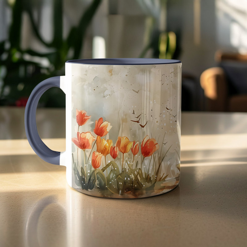 Ceramic Coffee Mug, Navy