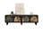 Walnut TV Stand with Solid Wood Legs