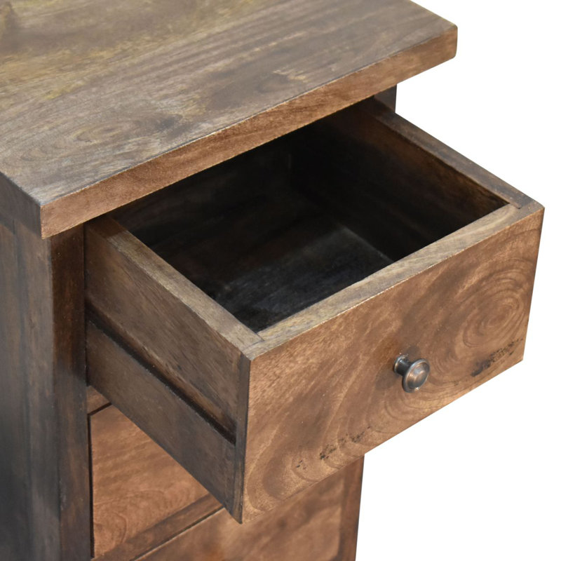 Crispen 35cm W Solid Wood Bedside Table