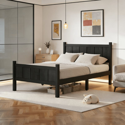 Modern Platform Bed With Headboard