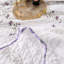 Ensemble de courtepointe 3 pièces en coton brodé floral mauve - Ensemble de literie avec couvre-lit rétro léger et réversible avec taies décoratives pour toutes les saisons