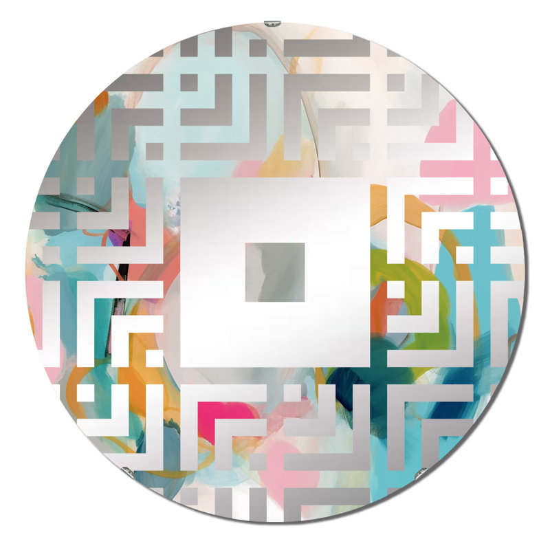 Alferd - Miroir mural carré, 23,6 po x 23,6 po