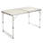 23.62'' Rectangular Adjustable Banquet Table with 4 Chairs