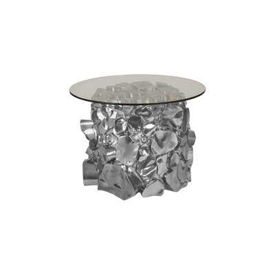 Table d'appoint Cairn, argent liquide