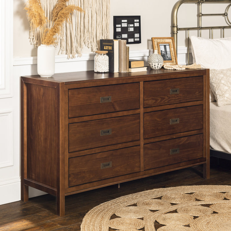 Hivernage 57.17'' W 6 - Drawer Dresser, Walnut