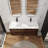 48" Bathroom Vanity with Dual Resin Sinks