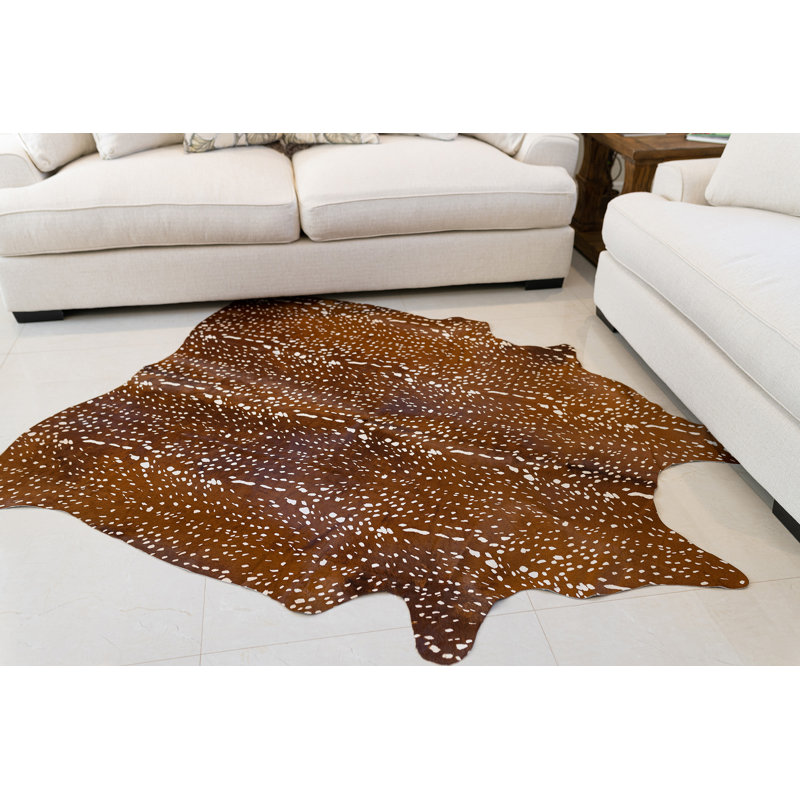 Biddlestone Deer Print Cowhide Rug