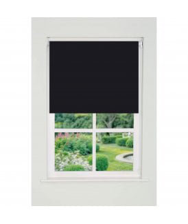 Semi Sheer Roller Shade, Black, 70cm W x 165cm L