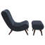 Chaise longue avec repose-pieds Lavli-75120761