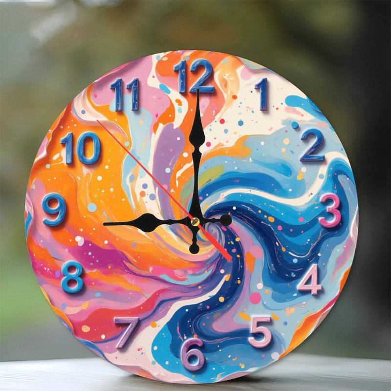 Horloge tourbillon colorée