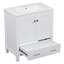 Meuble-lavabo de salle de bain avec lavabo simple, armoire encastrée combinée-1966658550