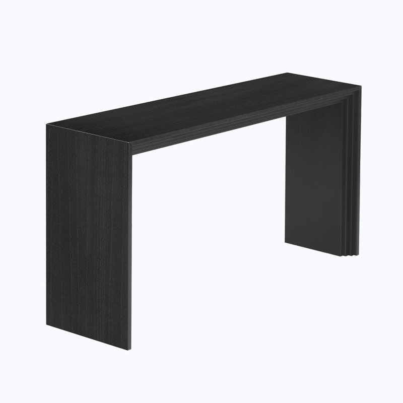 Wood Console Table, Black