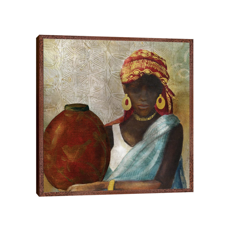 Beauty of Africa II 1 Piece Wall Art on Canvas, 66.04 cm H x 66.04 cm W, Classic Brown Wood Framed