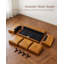 Canapé 3 places en cuir pleine fleur de 211 cm (83 po), style moderne du milieu du siècle, structure en bois massif avec pieds, coussins confortables, facile à nettoyer et à monter, idéal pour le salon, la chambre ou un appartement, vert olive.-1077955799