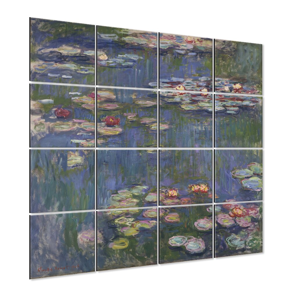 16-tlg. Poster-Set Water Lilies von Claude Monet