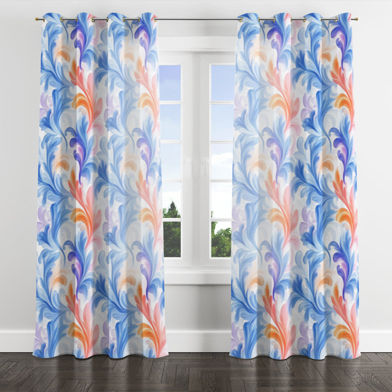 Rideau en velours French Country, L 52 po x L 84 po, Gold Grommets