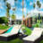 Outdoor Chaise Lounge : 3 With Chair, Cushioned Couch, And Glass Coffee Table. Adjustable Back Feet. Ideal For Pool Garden. Beige. To Water. Assembly Needed Patio Lounger Couch Pillow, For Garden