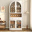 Grande armoire à vin 70 po avec crochets, porte-bouteilles et porte-verres-347778501-347778523