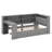 Multi-Functional Twin Size Daybed With Trundle, Built-In Desk, Wood Corner Bed With 8 Storage Shelves, Charging Station, And Upholstered Headboard-1797235136