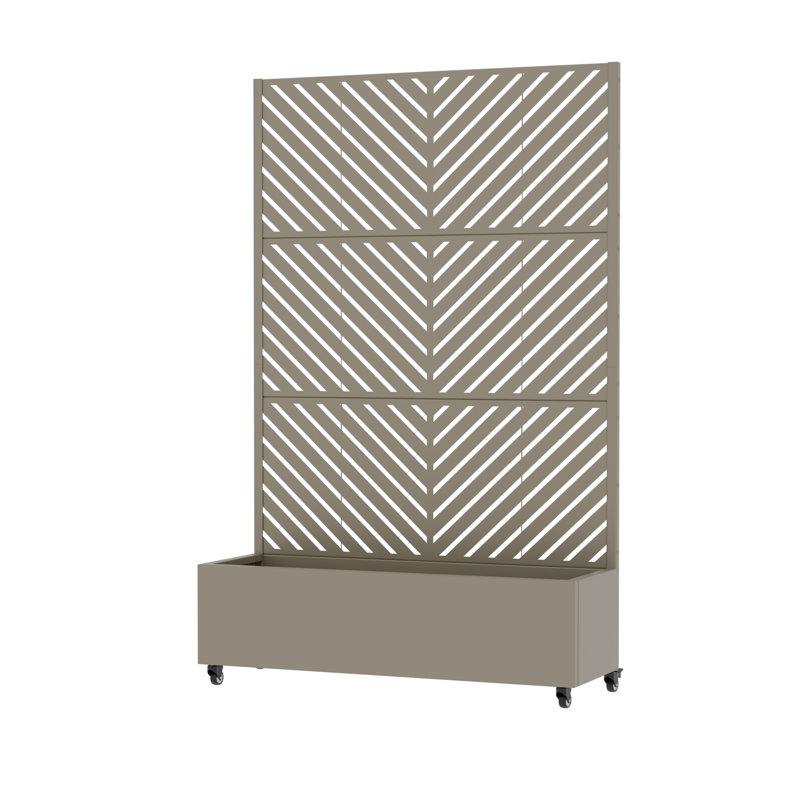 Planter Box, 185cm H x 120cm W x 40cm D, Black