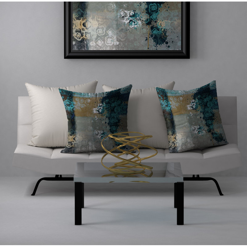 Housse de coussin carrée/insert, 18 po x 18 po