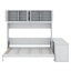 Grand lit escamotable avec bureau et tablettes-1166864104