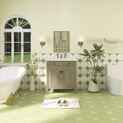 31'' Single Bathroom Vanity With Ceramic Top