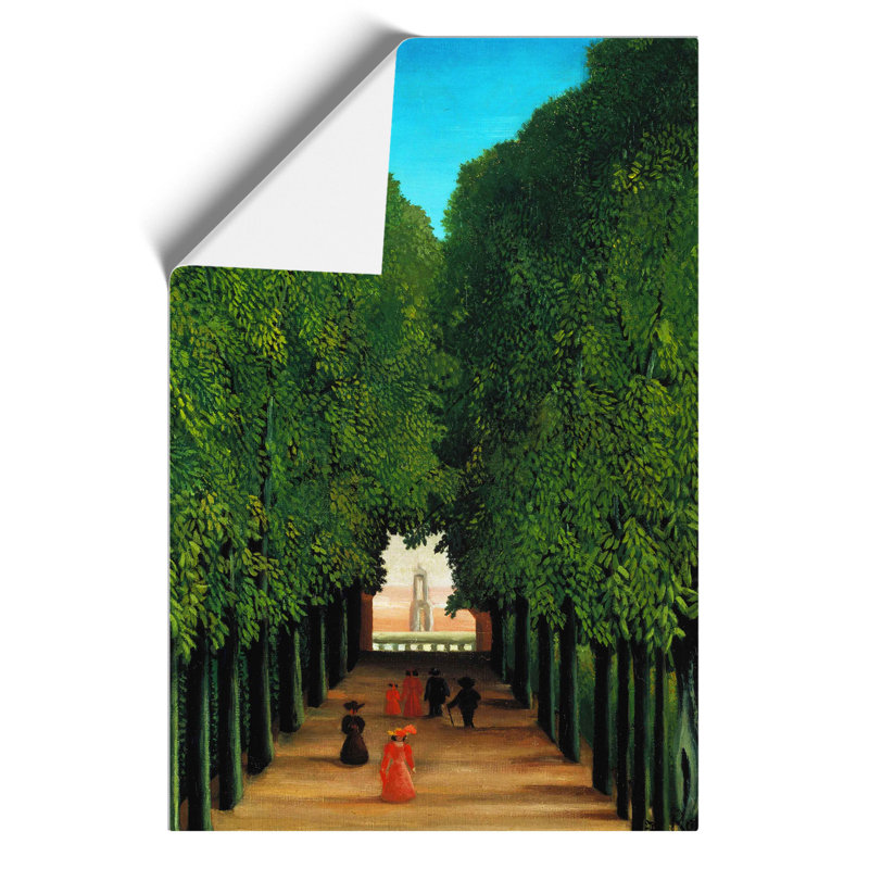 The Avenue In The Park by Henri Rousseau - No Frame Painting, 42cm H x 30cm W x 0.1cm D