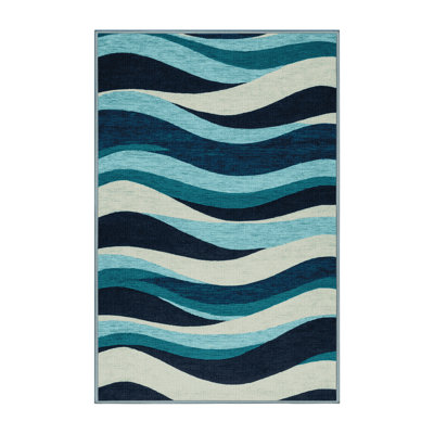  Tapis hawaïen lavable Rolling Waves