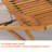 Ashja Outdoor Acacia Wood Chaise Lounge