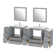 Karson 96'' Double Bathroom Vanity with Ceramic Top with Mirror
