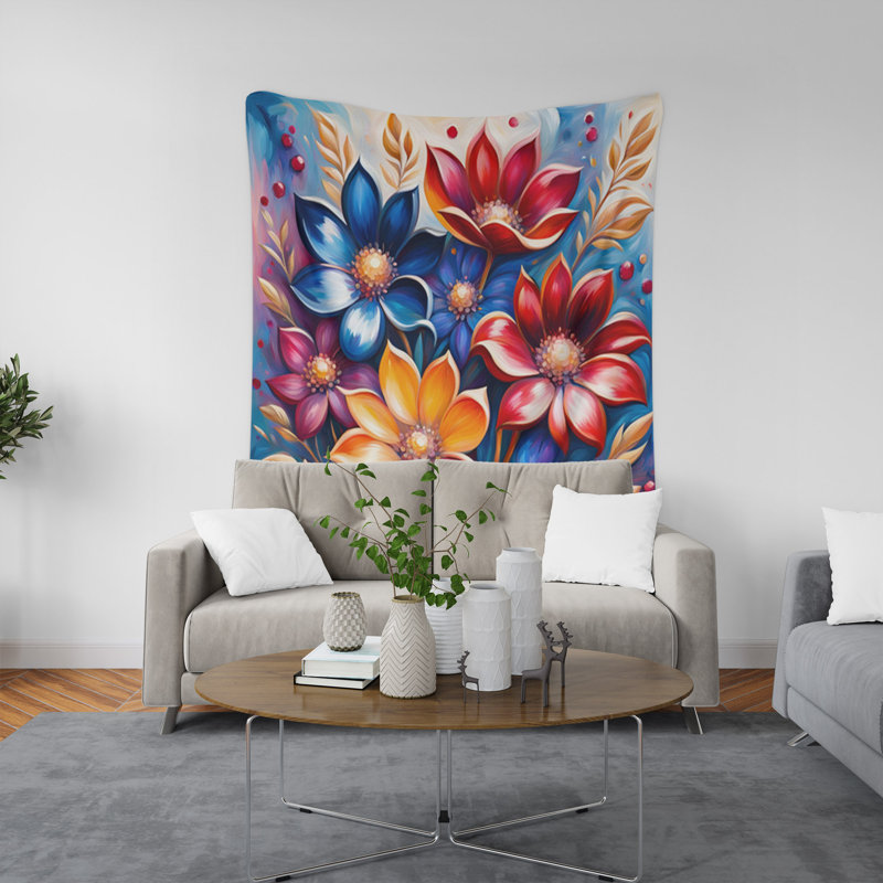 Tapisserie murale, H 88 po x l 104 po x P 1,2 po