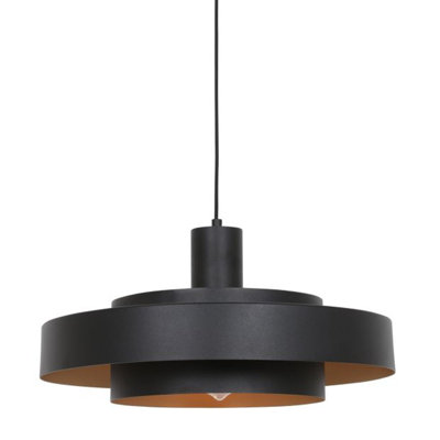 Berthelot 1 - Light Schwarz Drum Pendant
