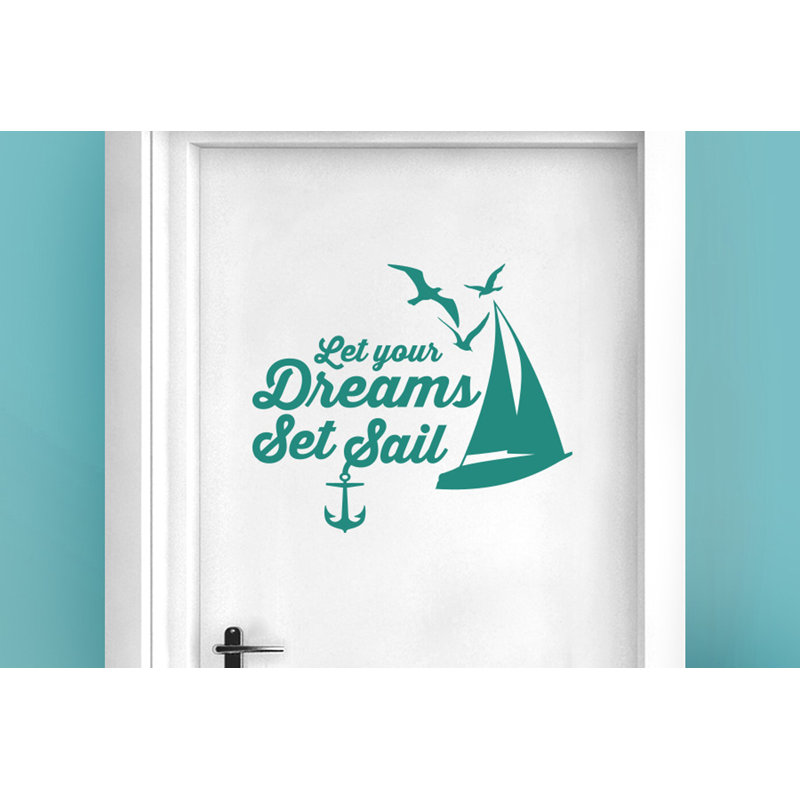 Nautical & Beach Wall Decal, Aqua Green