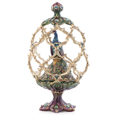 Peacock Egg Objet