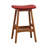 Upholstered Counter Stool with Solid Wood Frame-12512887