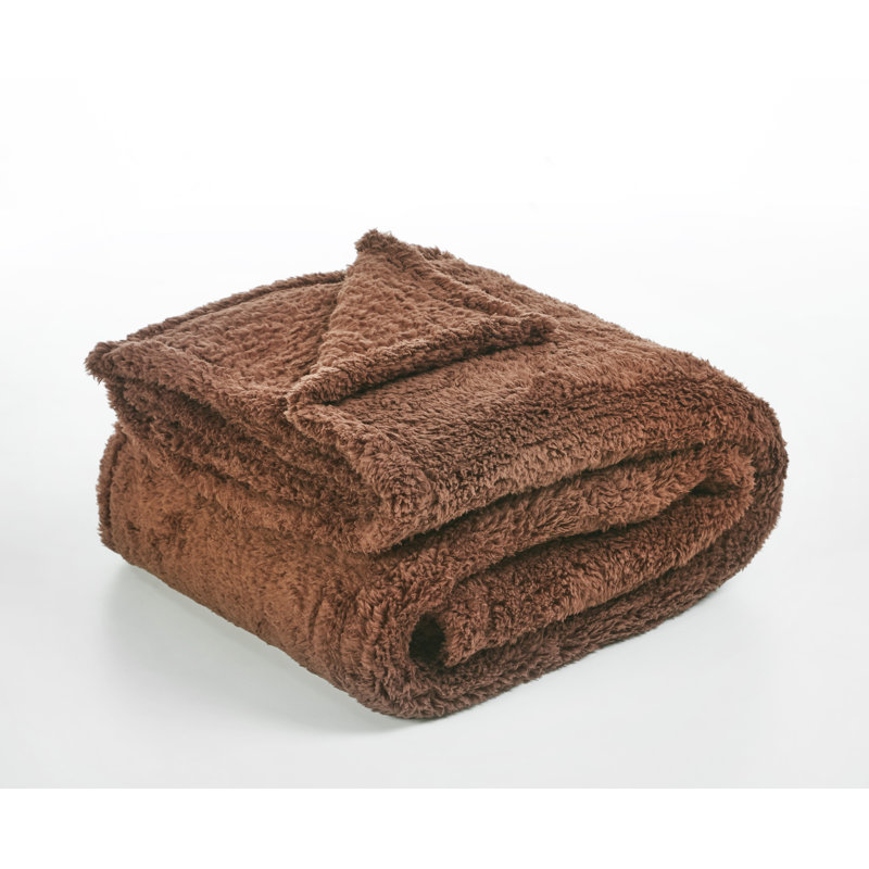 Plain Weave / Muslin Throw Blanket, Brown