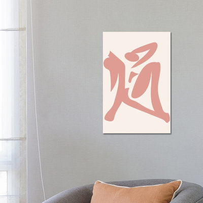 Silhouette rose déconstruit par Mambo art studio-impression
