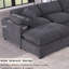 Canapé modulaire moelleux modulaire en chenille extra doux en forme de U avec repose-pieds et accoudoirs-955975998