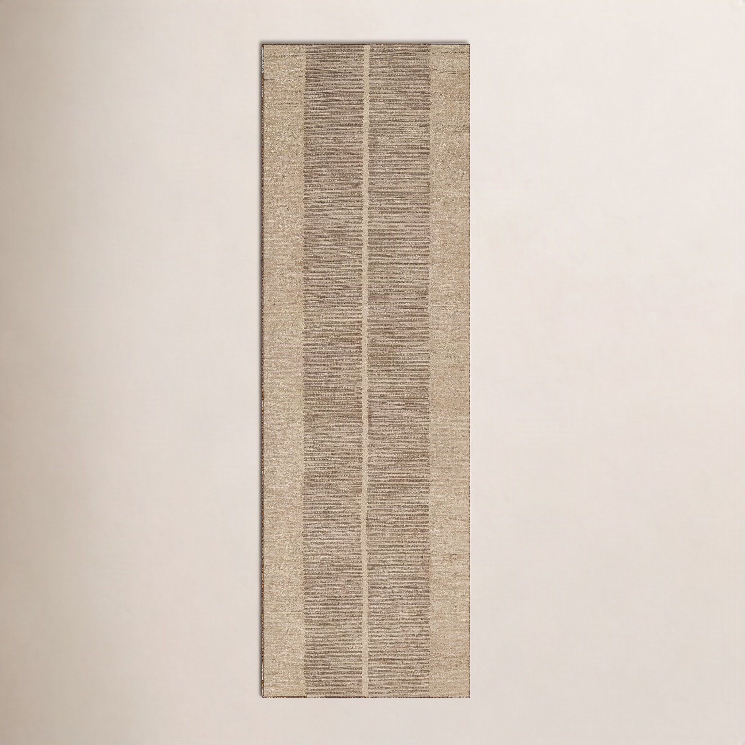 Hand-Tufted Geometric Wool Rug, Runner 2'3" x 8'