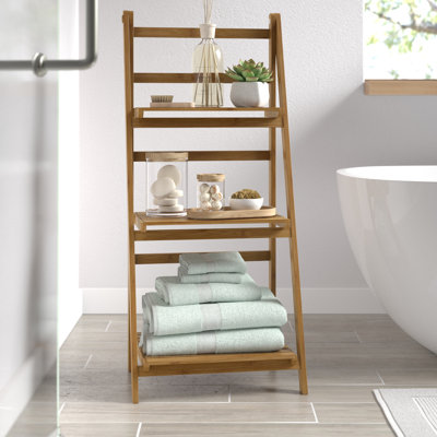 Nickalis Bamboo Bathroom Shelves
