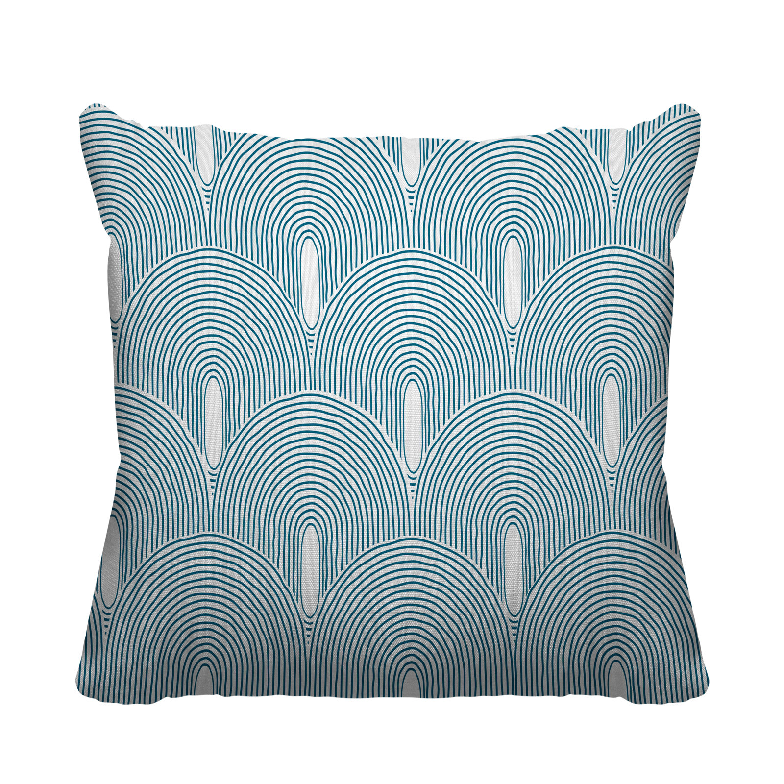 Limpo Starburst Indoor/Outdoor Throw Pillow, Turquoise, 18"H x 18"W, Square