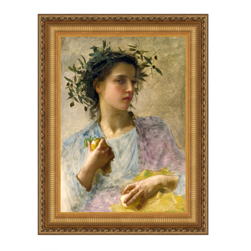 "L'Ete (Summer)" par William-Adolphe Bouguereau sur toile, H 27,25 po x l 22,25 po
