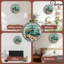 Horloge murale en bois 10 po, mouvement silencieux, à piles (piles AA non incluses), décor artistique, parfait pour les décorations
