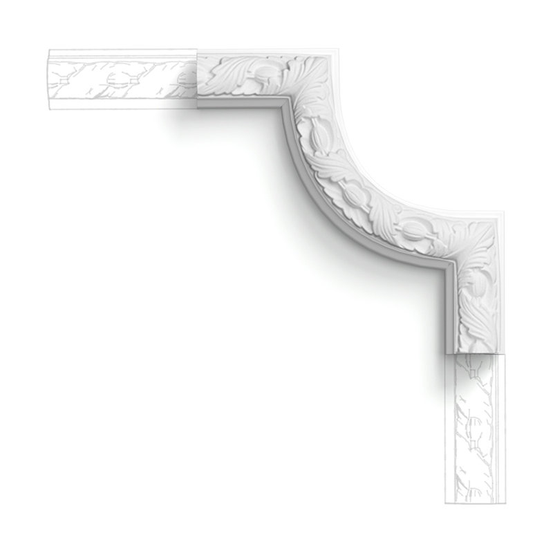 9.81'' H x 9.81'' W x 1'' D Plastic Chair Rail