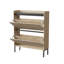 Cannelé, armoire à chaussures à 2 tiroirs, étagère à chaussures à plusieurs couches, minimaliste moderne, armoire de rangement, pour vestibule