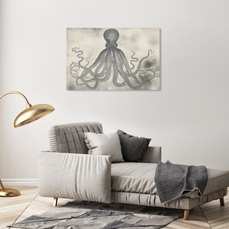 «Tangle Nautical and Coastal», impression sur toile tendue, H 30 po x l 45 po, Toile tendue